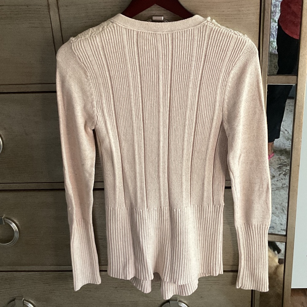 Free People Cream Floral Lace Cardigan, size L, new - Picture 2 of 6